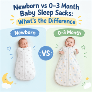 Newborn vs 0–3 Month Baby Sleep Sacks: What’s the Difference?