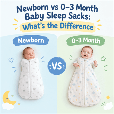 Newborn vs 0–3 Month Baby Sleep Sacks