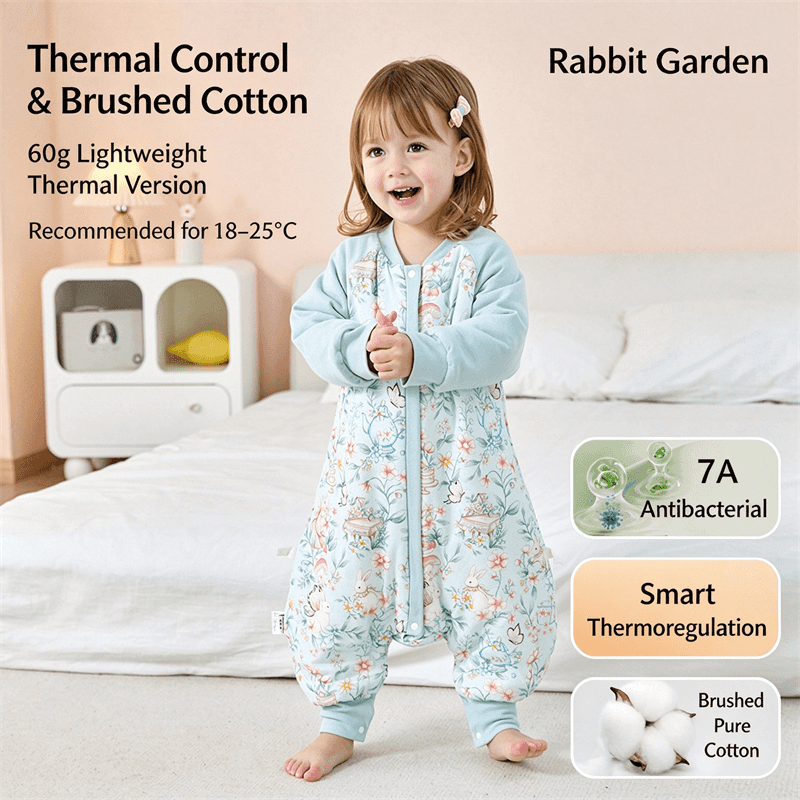 Wholesale Padded Cotton Baby Toddler Sleep Sack with Legs For Winter