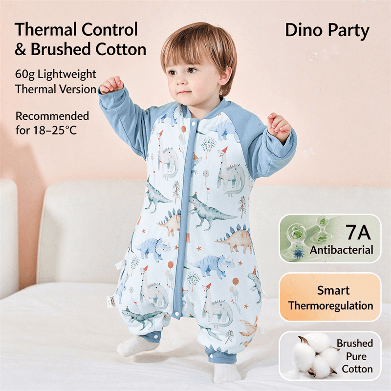 Wholesale Padded Cotton Baby Toddler Sleep Sack with Legs For Winter