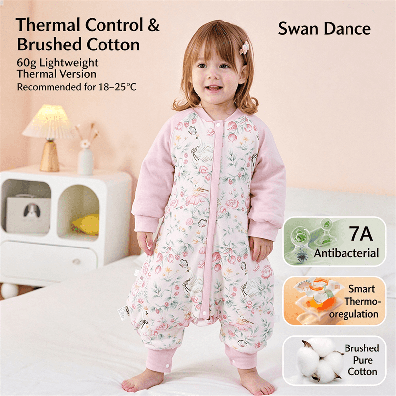Wholesale Padded Cotton Baby Toddler Sleep Sack with Legs For Winter