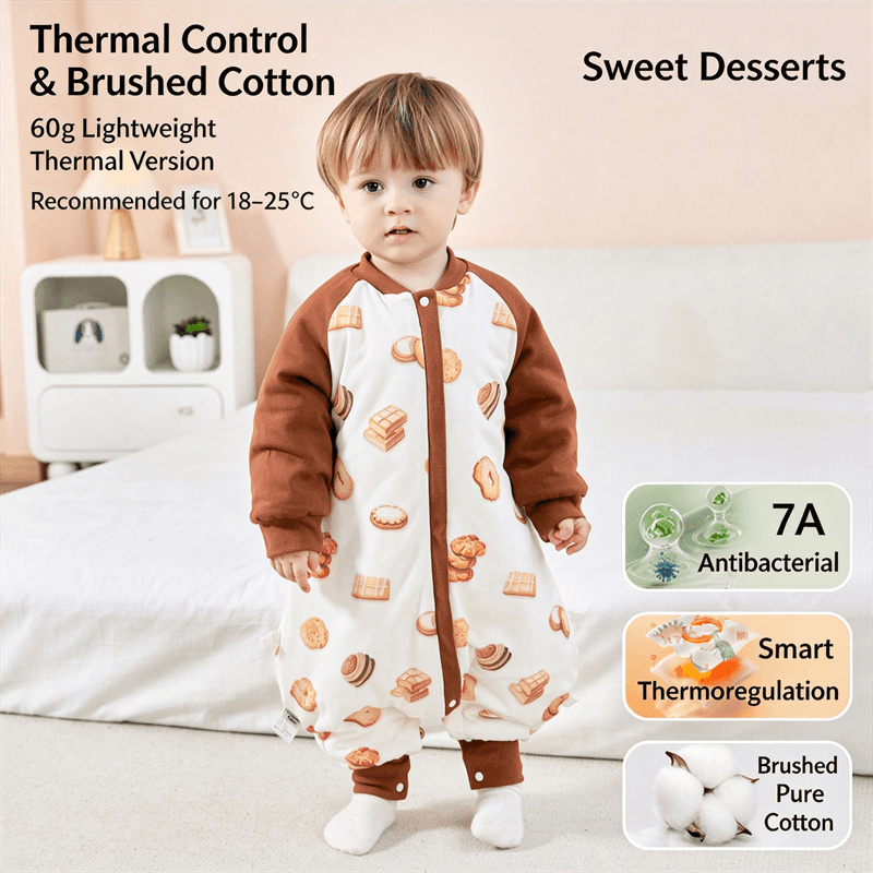 Wholesale Padded Cotton Baby Toddler Sleep Sack with Legs For Winter
